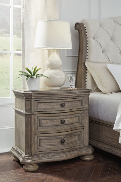 Ardenfield - Three Drawer Night Stand - Light Brown by Ashley – view 4