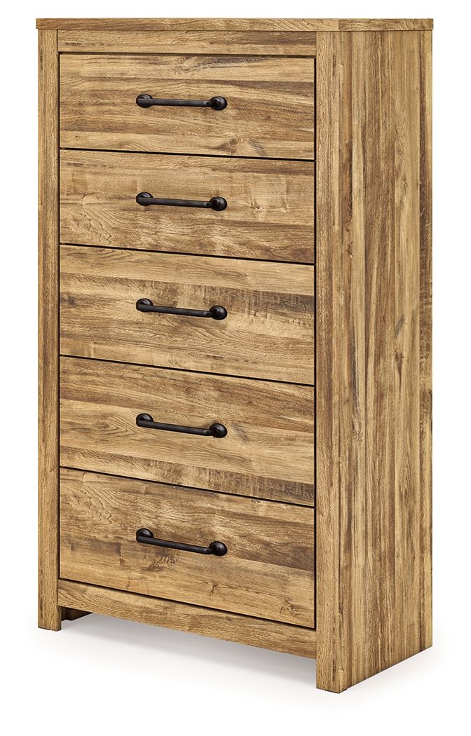 Maystonna - Five Drawer Chest - Brown – view 3