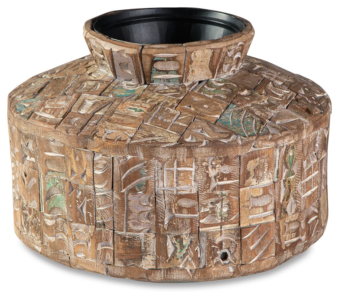 Meltland - Vase - Square - Natural / Black by Ashley – Vases & Jars
