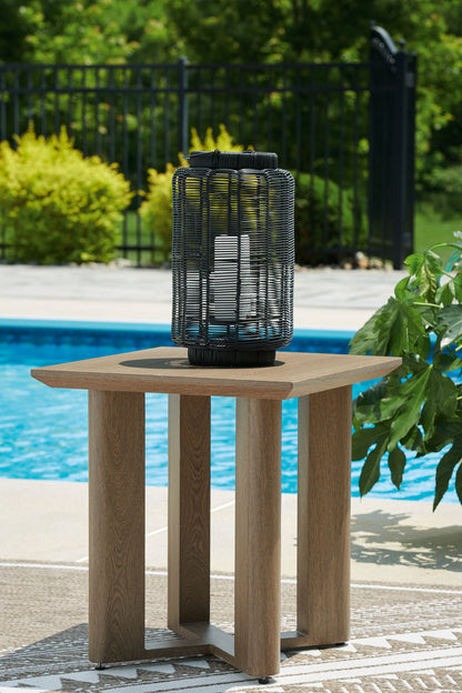 Serene Bay - Square End Table - Dark Brown by Ashley – view 4