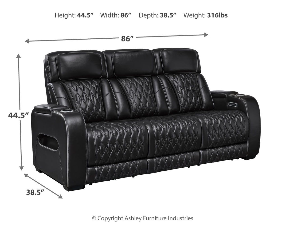 Boyington - Power Reclining Sofa With Adj Headrest by Ashley – view 7