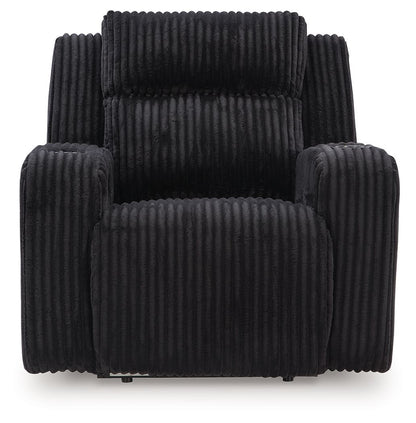 Forest Lake - Power Recliner With Adj Headrest - Black by Ashley – view 4