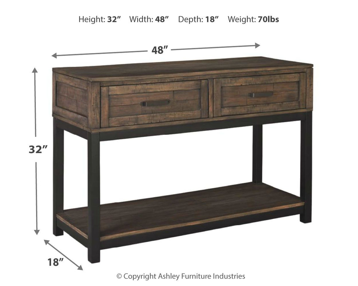 Johurst - Sofa Table - Grayish Brown by Ashley – view 2