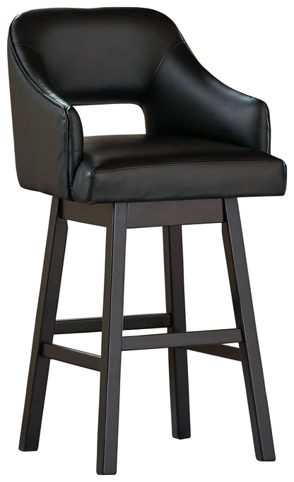 Tallenger - Upholstered Swivel Barstool (Set of 2) by Ashley – view 10