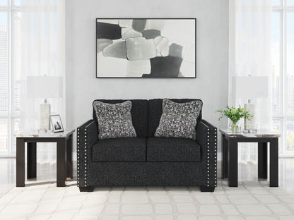 Jasmine Peaks - Loveseat - Coal – view 3
