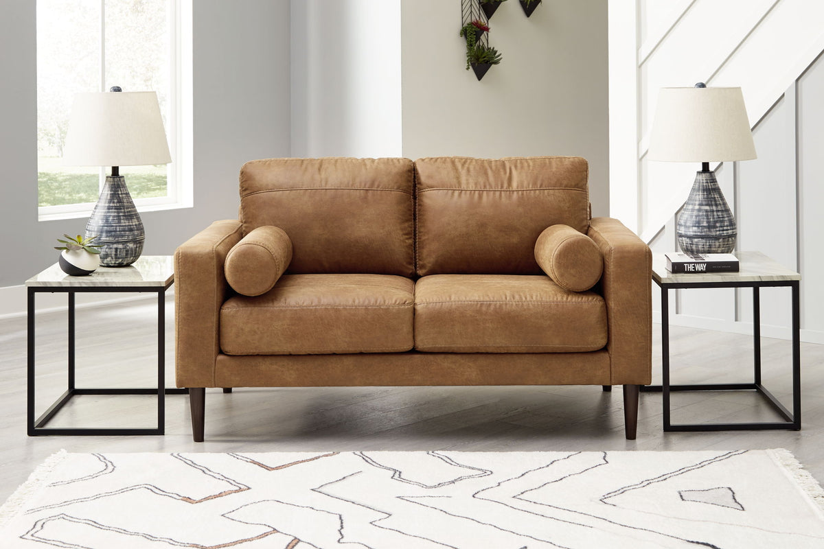 Telora - Loveseat - Caramel by Ashley – view 3