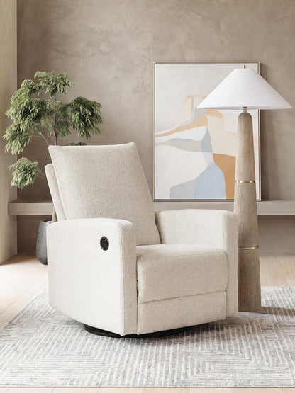Oaklynn-Manor - Swivel Glider Recliner - Canvas by Ashley – view 3