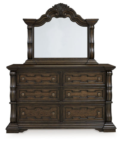 Maylee - Dresser And Mirror - Dark Brown by Ashley – view 2