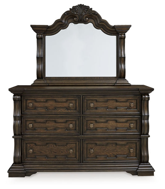 Maylee - Dresser And Mirror - Dark Brown by Ashley – view 2