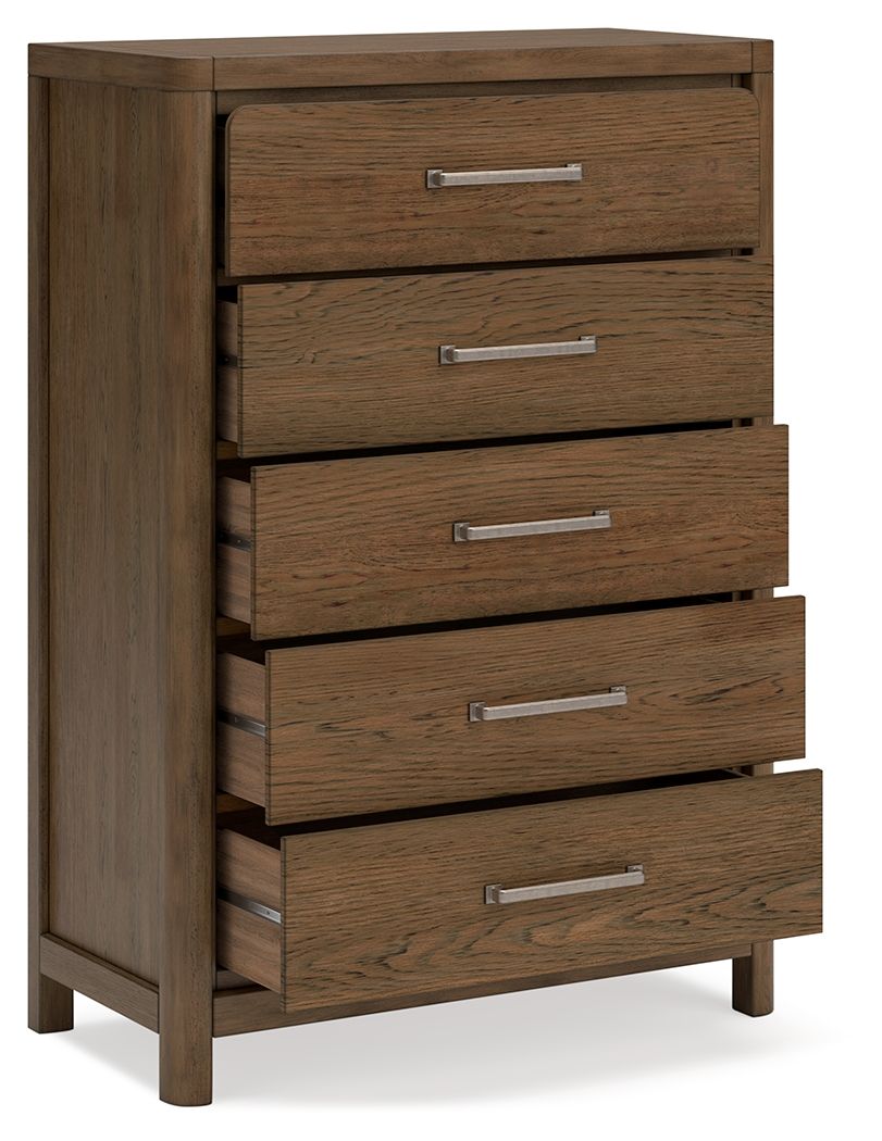 Cabalynn - Five Drawer Chest - Light Brown by Ashley – view 3
