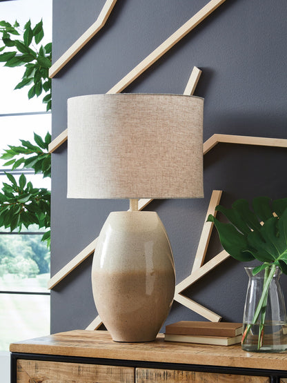 Linas - Metal Table Lamp - Cream / Beige by Ashley – view 4