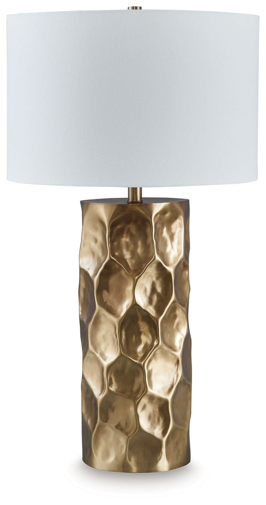 Marshawn - Metal Table Lamp - Gold Finish by Ashley – Table Lamps