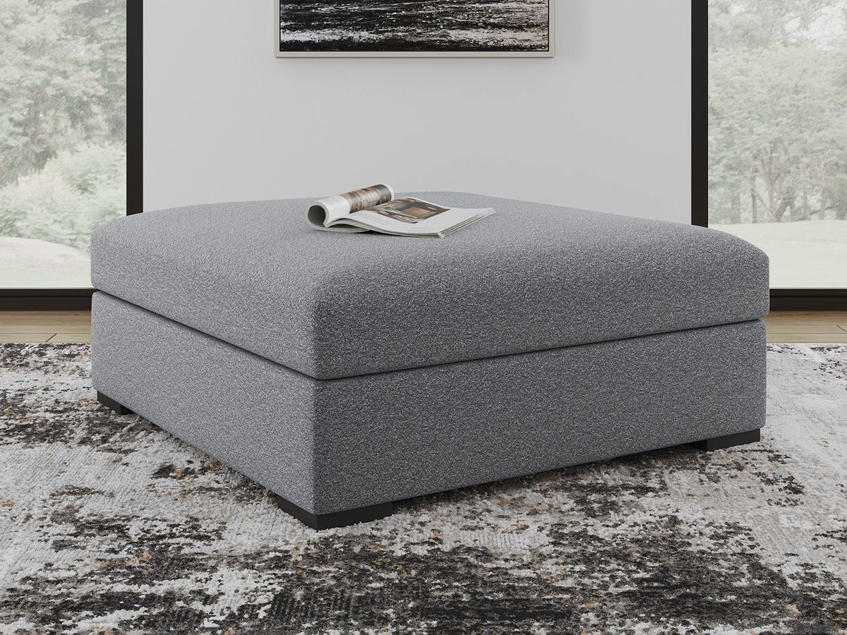 Bealton - Oversized Accent Ottoman - Salt And Pepper – view 3