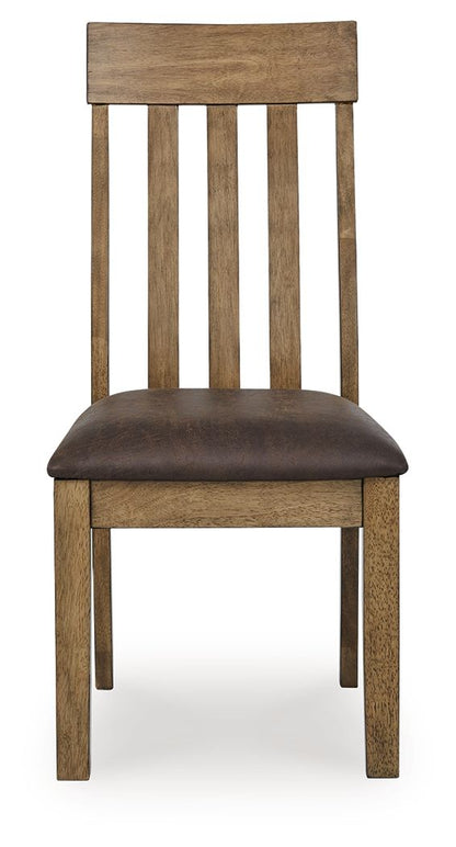 Urbinforte - Dining Upholstered Side Chair (Set of 2) - Light Brown by Ashley – view 4
