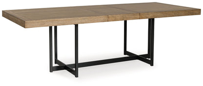 Tomtyn - Rectangular Dining Room Extension Table - Light Brown by Ashley – Dining Tables with Extensions