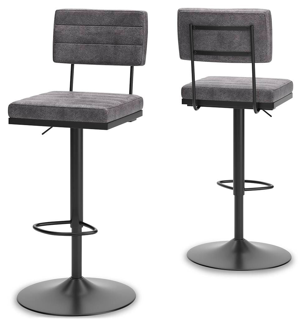 Strumford - Tall Swivel Barstool (Set of 2) by Ashley – Stool Sets