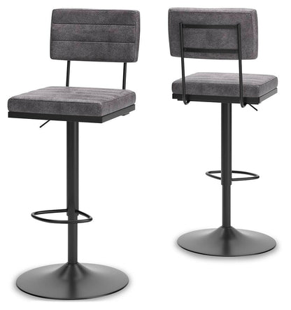 Strumford - Tall Swivel Barstool (Set of 2) by Ashley – Stool Sets