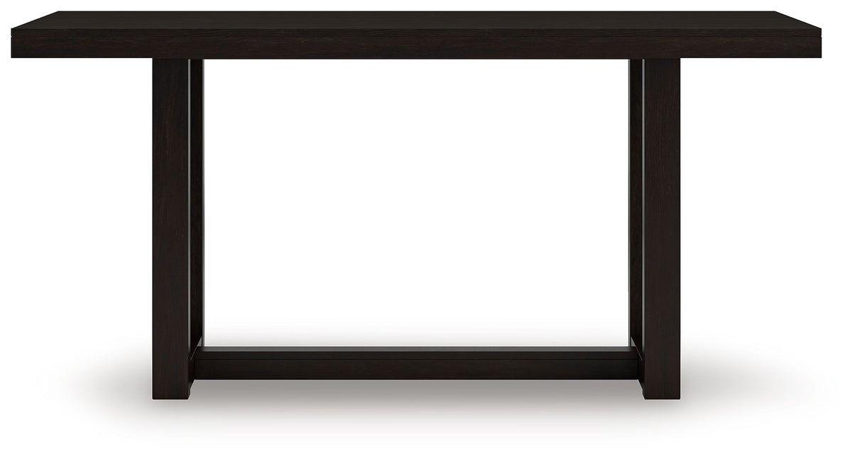 Neymorton - Rectangular Dining Room Counter Table - Dark Grayish Brown by Ashley – view 2