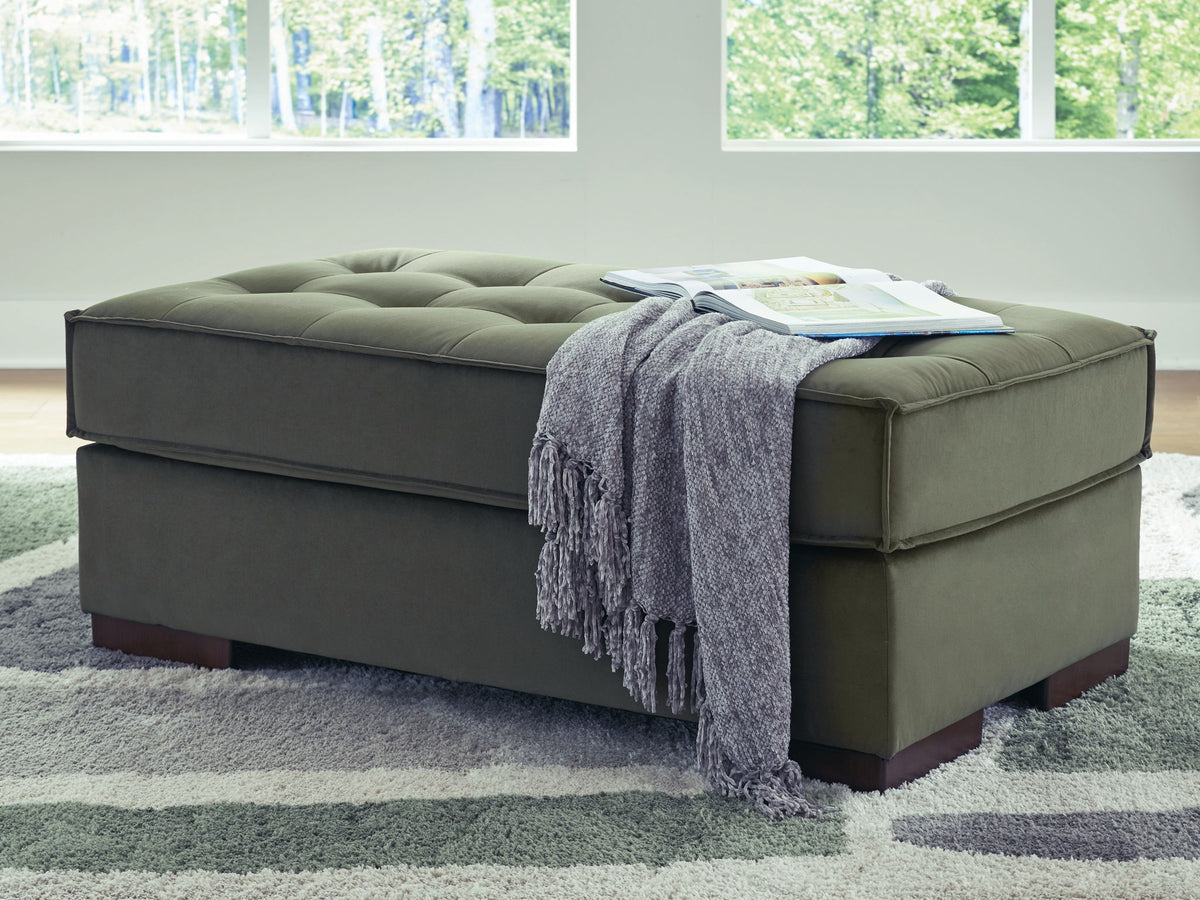 Caspian-Town - Oversized Accent Ottoman - Olive by Ashley – view 4