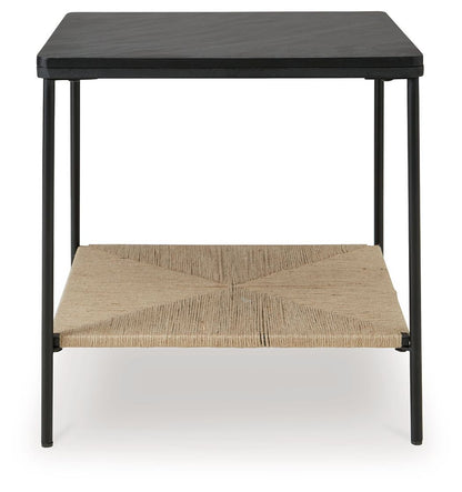 Minrich - Accent Table - Black / Natural by Ashley – view 3