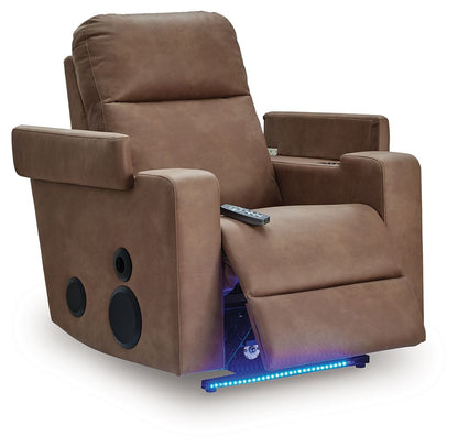 Lorrenton - Glider Power Recliner With Audio System - Caramel by Ashley – view 2