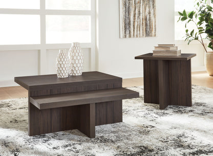 Zendex - Occasional Table Set (Set of 2) - Brown by Ashley – view 3