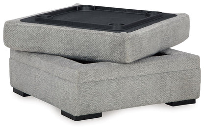 Casselbury - Ottoman With Storage - Cement by Ashley – view 2