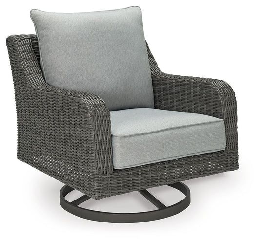Elite Park - Swivel Lounge With Cushion - Gray by Ashley – Swivel Chairs