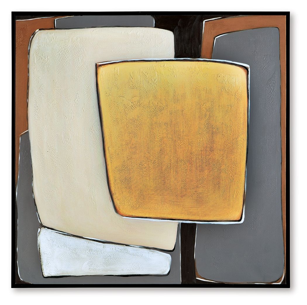 Actman - Wall Art - Cream / Brown / Gray by Ashley – Canvas Art