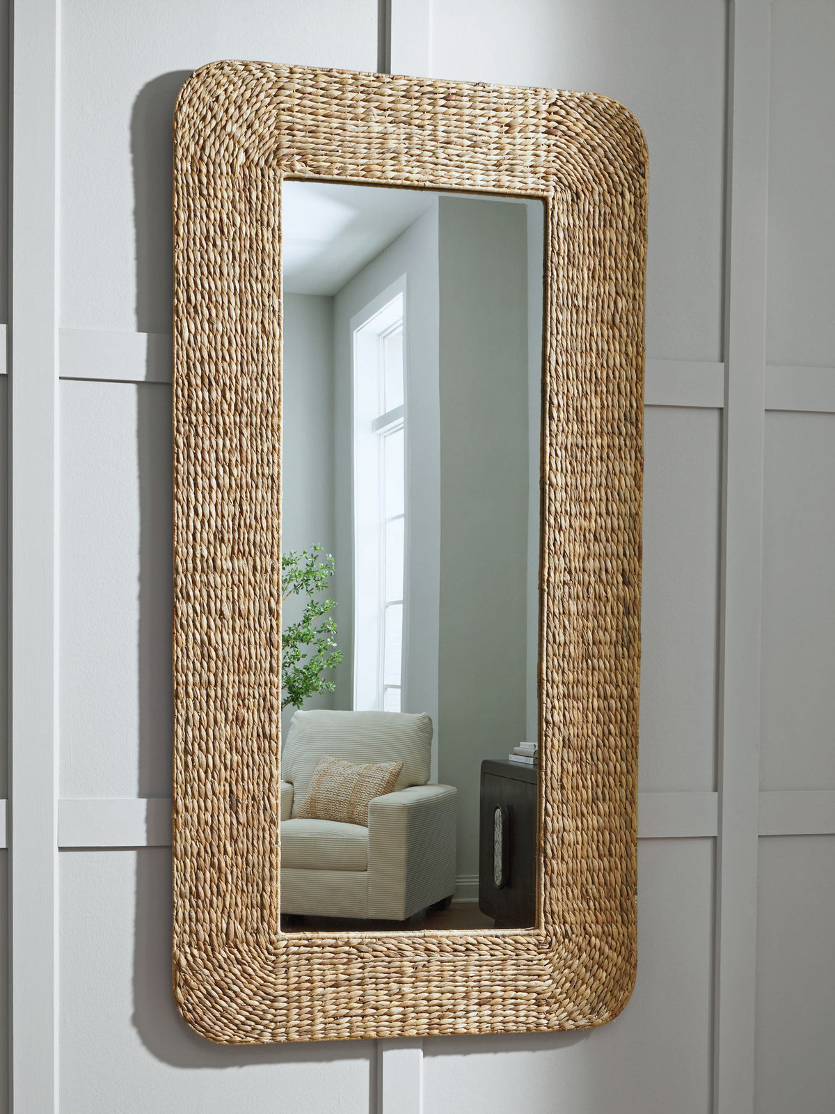 Norigan - Floor Mirror - Natural by Ashley – view 3