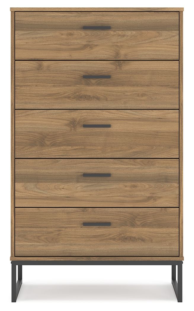 Deanlow - Five Drawer Chest - Honey by Ashley – view 4