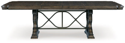 Maylee - Dining Extension Table - Dark Brown by Ashley – view 2