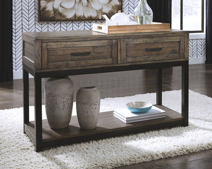 Johurst - Sofa Table - Grayish Brown by Ashley – view 3