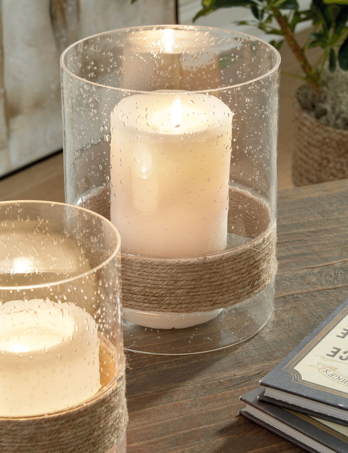 Eudocia - Candle Holder Set (Set of 2) - Clear by Ashley – view 2