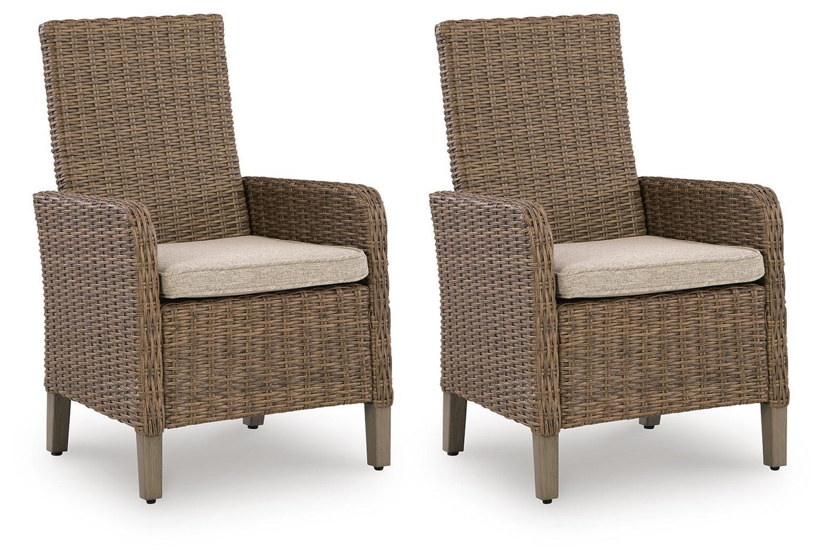 Laguna Heights - Arm Chair With Cushion (Set of 2) - Beige by Ashley – Chair Sets