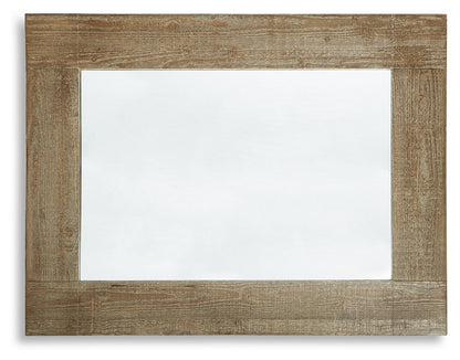Waltleigh - Accent Mirror - Distressed Brown by Ashley – view 4