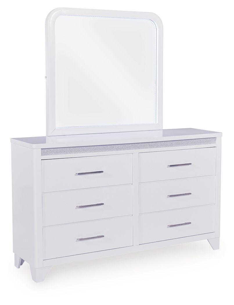 Jarlee - Dresser And Mirror - White by Ashley – Dresser & Mirror