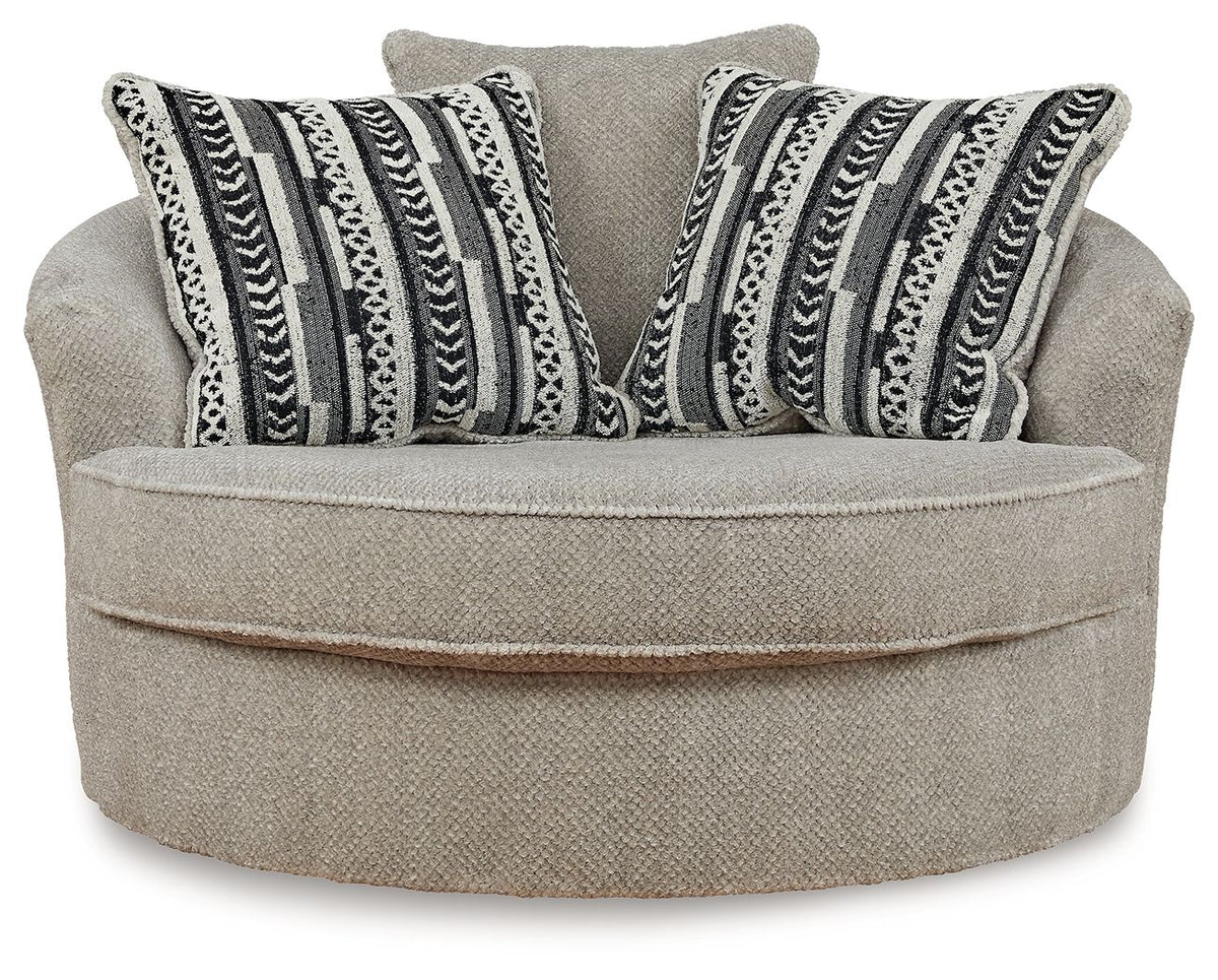 Calnita - Oversized Swivel Accent Chair - Sisal – view 3