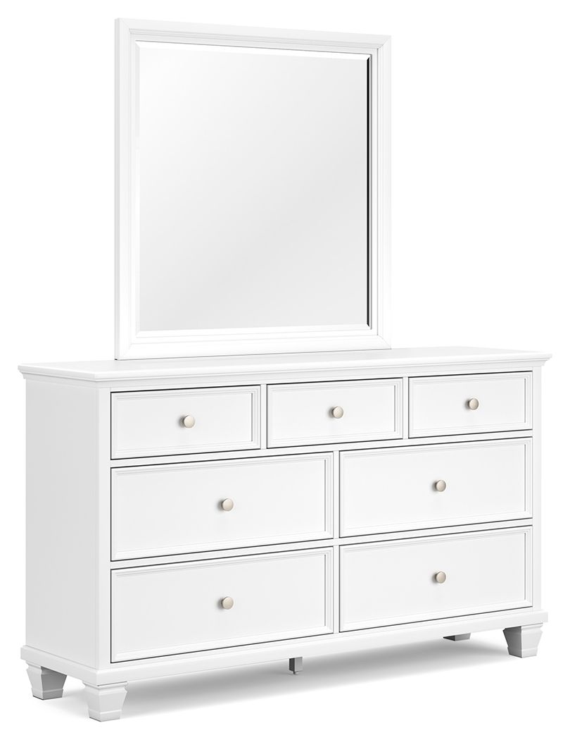 Fortman - Dresser And Mirror - White by Ashley – Dresser & Mirror