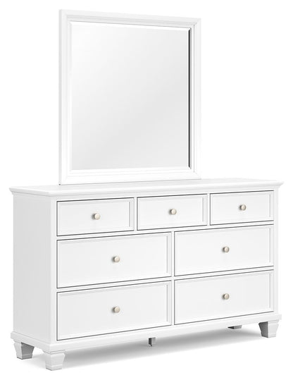 Fortman - Dresser And Mirror - White by Ashley – Dresser & Mirror