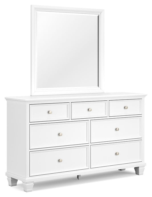 Fortman - Dresser And Mirror - White by Ashley – Dresser & Mirror