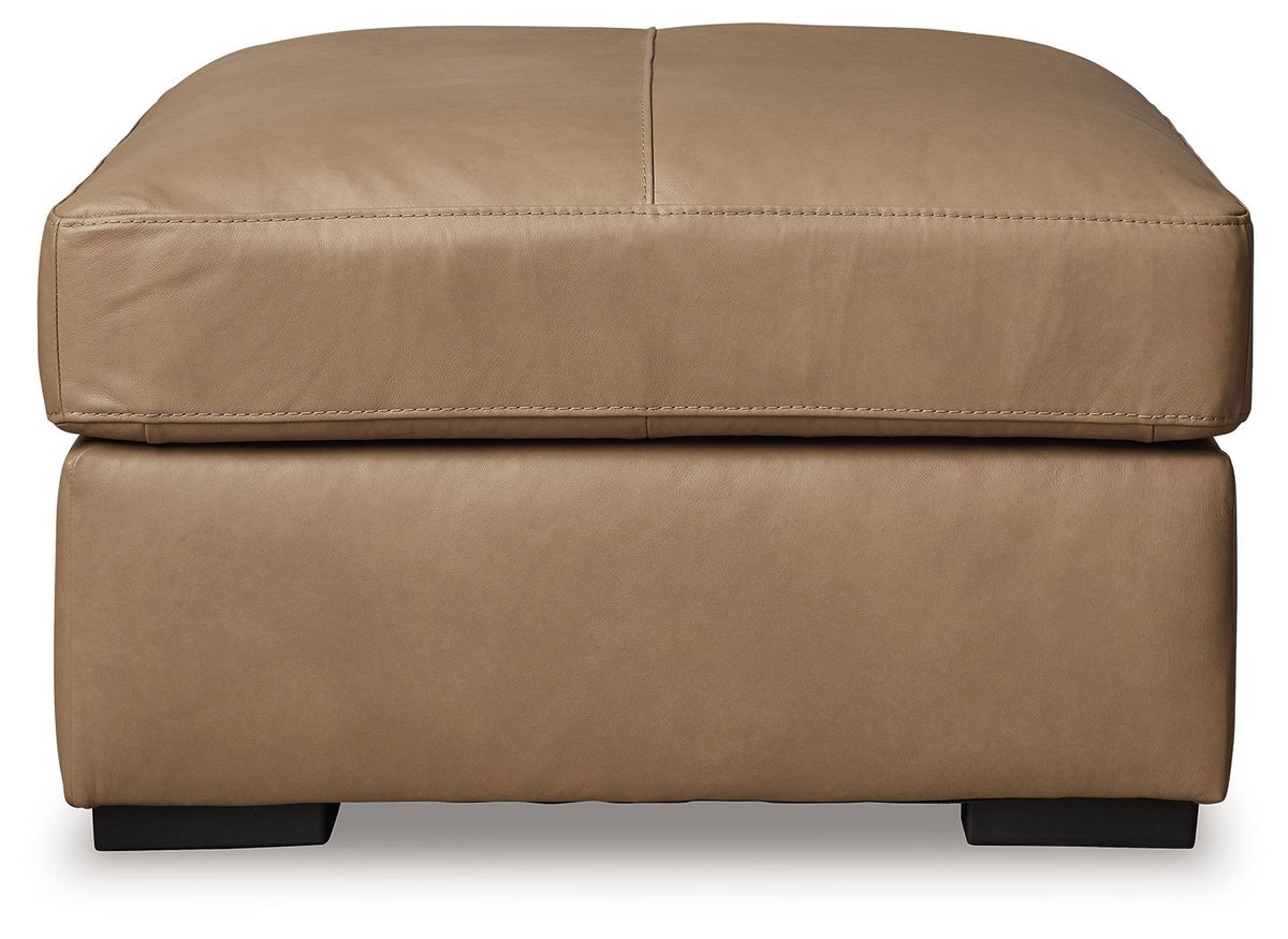 Bandon - Oversized Accent Ottoman - Toffee by Ashley – view 3