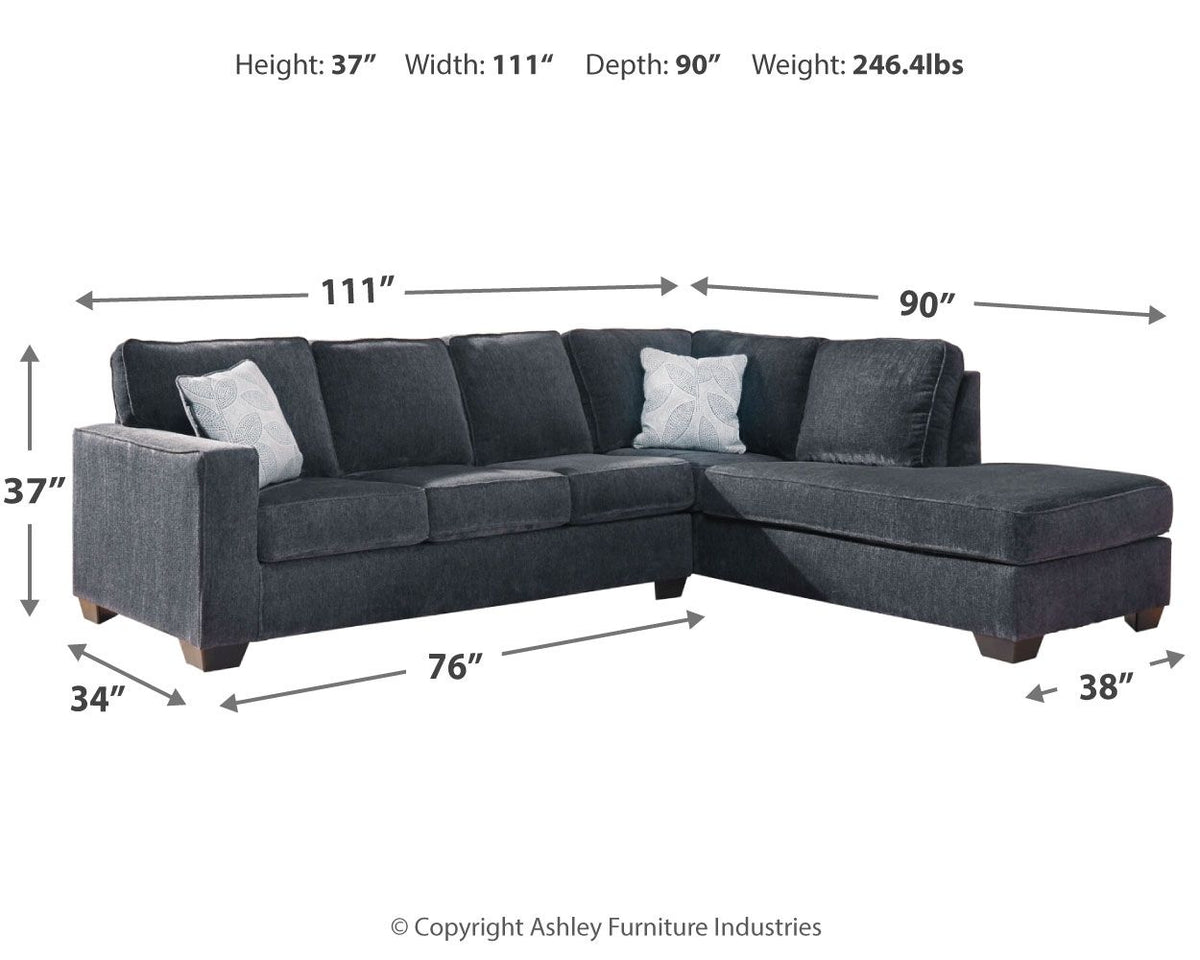 Altari - 2 Piece Sectional With Chaise by Ashley – view 12