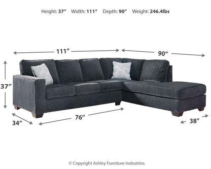 Altari - 2 Piece Sectional With Chaise by Ashley – view 12