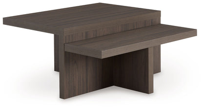 Zendex - Occasional Table Set (Set of 2) - Brown by Ashley – view 4