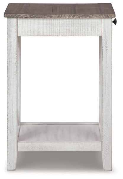 Adalane - Accent Table - White / Gray by Ashley – view 4