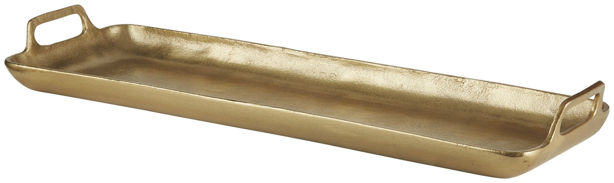Posy - Tray - Gold Finish by Ashley – Trays