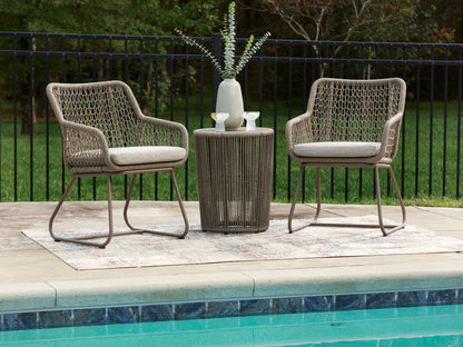 Majors Beach - Outdoor Table And 2 Chairs (Set of 3) - Beige by Ashley – view 4