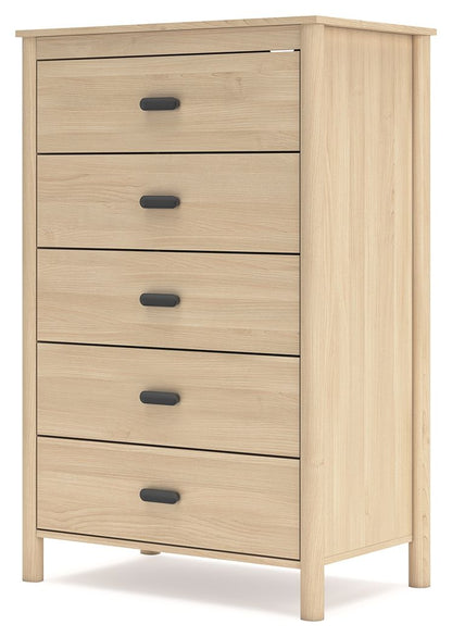Cabinella - Five Drawer Chest - Tan by Ashley – view 3