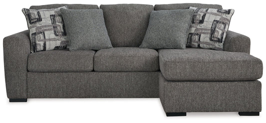 Gardiner - Sofa Chaise - Pewter by Ashley – Stationary Sofas